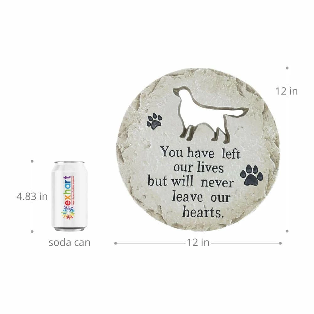 Exhart Dog Memorial Marker 11.75 in. x 11.75 in. x 0.875 in. Dog Memorial Magnesium Step Stone 6 Exhart Dog Memorial Marker 11.75 in. x 11.75 in. x 0.875 in. Dog Memorial Magnesium Step Stone - Image 4