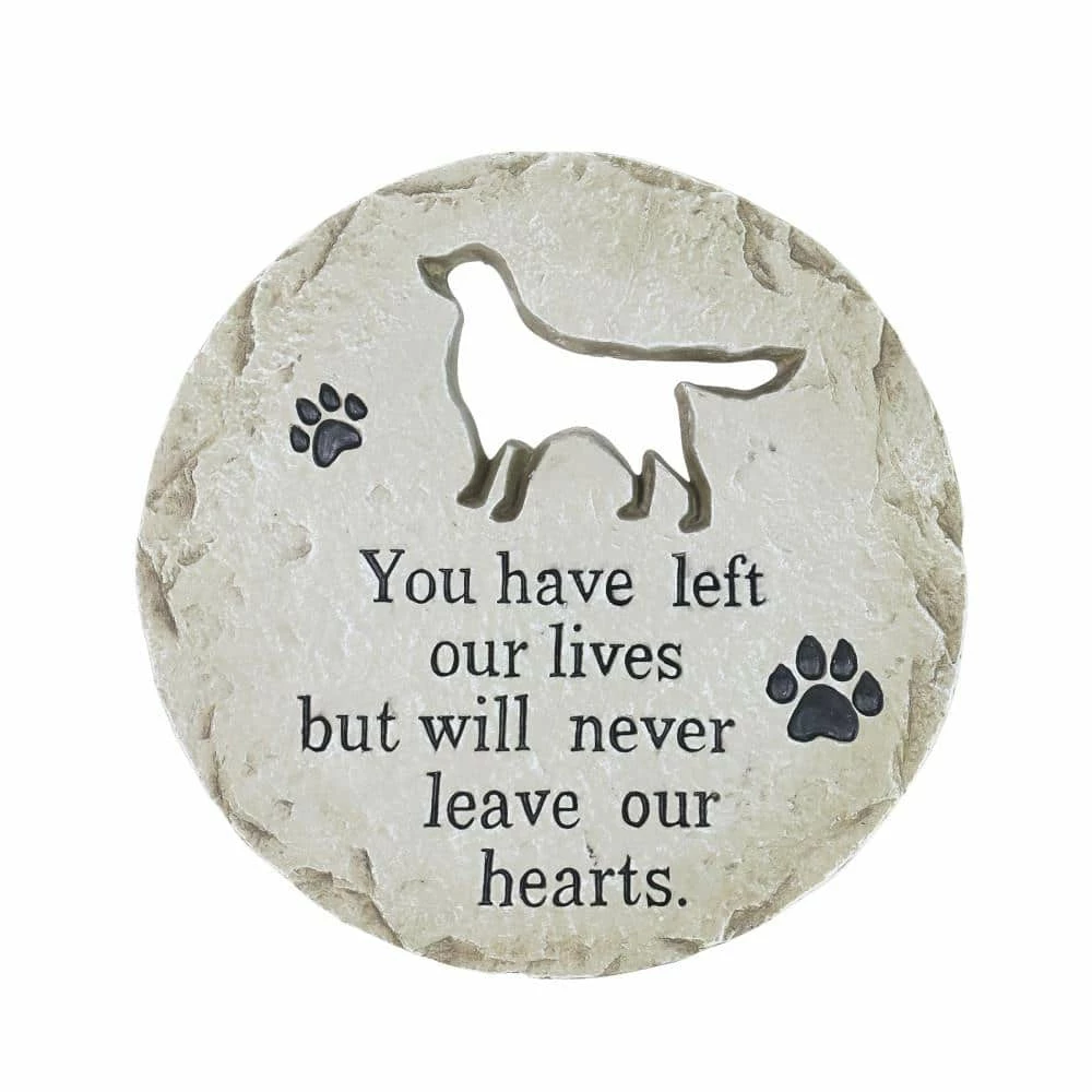 Exhart Dog Memorial Marker 11.75 in. x 11.75 in. x 0.875 in. Dog Memorial Magnesium Step Stone 3 Exhart Dog Memorial Marker 11.75 in. x 11.75 in. x 0.875 in. Dog Memorial Magnesium Step Stone