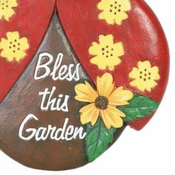 Exhart Ladybug Bless This Garden 9.45 in. x 9.06 in. x 0.91 in. Ladybug Magnesium Step Stone 9 Exhart Ladybug Bless This Garden 9.45 in. x 9.06 in. x 0.91 in. Ladybug Magnesium Step Stone -Cheap Good Directions Store multicolor exhart stepping stones 73192 rs c3 1000