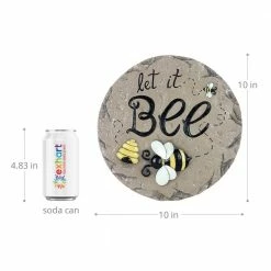 Exhart Let It Bee 9.84 in. x 9.84 in. x 0.87 in. Bee Magnesium Step Stone 11 Exhart Let It Bee 9.84 in. x 9.84 in. x 0.87 in. Bee Magnesium Step Stone -Cheap Good Directions Store multicolor exhart stepping stones 73195 rs 1f 1000