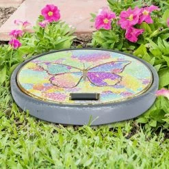 Exhart Solar Mosaic Butterfly 10.04 in. x 10.04 in. x 1.57 in. Butterfly Resin Step Stone 20 Exhart Solar Mosaic Butterfly 10.04 in. x 10.04 in. x 1.57 in. Butterfly Resin Step Stone -Cheap Good Directions Store multicolor exhart stepping stones 74304 rs 76 1000