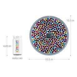 Exhart Solar Mosaic Flower 10.04 in. x 10.04 in. x 1.57 in. Flower Resin Step Stone 13 Exhart Solar Mosaic Flower 10.04 in. x 10.04 in. x 1.57 in. Flower Resin Step Stone -Cheap Good Directions Store multicolor exhart stepping stones 74306 rs 1f 1000