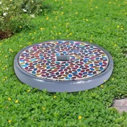 Exhart Solar Mosaic Flower 10.04 in. x 10.04 in. x 1.57 in. Flower Resin Step Stone 16 Exhart Solar Mosaic Flower 10.04 in. x 10.04 in. x 1.57 in. Flower Resin Step Stone -Cheap Good Directions Store multicolor exhart stepping stones 74306 rs 76 1000
