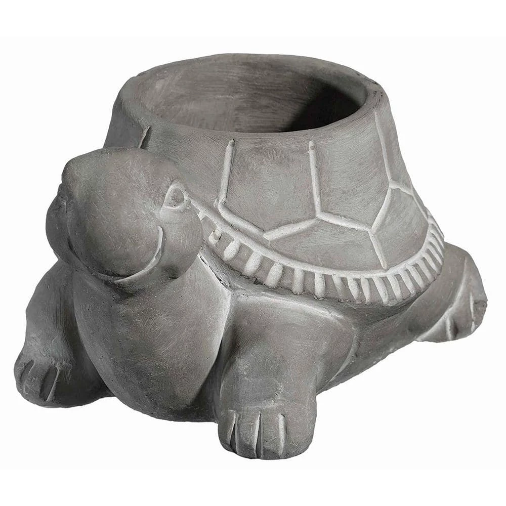 Classic Home & Garden Large Natural Cement Turtle Planter 3 Classic Home & Garden Large Natural Cement Turtle Planter