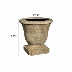 Classic Home & Garden 22 in. Natural Elegant Lava Stone Urn Planter 9 Classic Home & Garden 22 in. Natural Elegant Lava Stone Urn Planter -Cheap Good Directions Store natural classic home garden plant pots ls4071 1f 1000