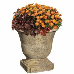 Classic Home & Garden 22 in. Natural Elegant Lava Stone Urn Planter 8 Classic Home & Garden 22 in. Natural Elegant Lava Stone Urn Planter -Cheap Good Directions Store natural classic home garden plant pots ls4071 4f 1000