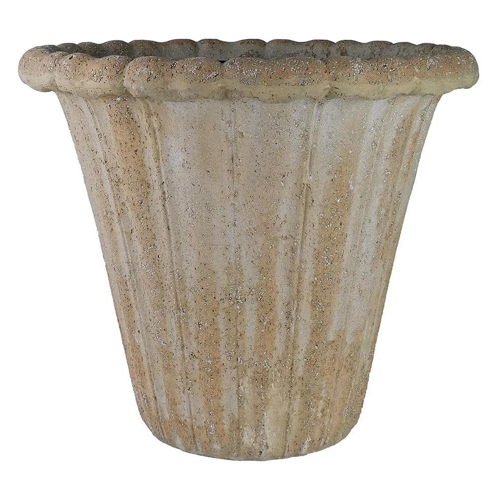 Classic Home & Garden 22 in. Natural Lava Stone Flower Pot Planter 3 Classic Home & Garden 22 in. Natural Lava Stone Flower Pot Planter