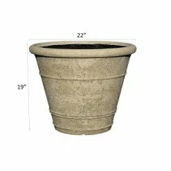 Classic Home & Garden 22 in. Anson Pot LavaStone Planter, Natural 11 Classic Home & Garden 22 in. Anson Pot LavaStone Planter, Natural -Cheap Good Directions Store natural classic home garden plant pots ls7408 1f 1000