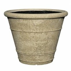 Classic Home & Garden 22 in. Anson Pot LavaStone Planter, Natural