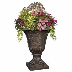 Classic Home & Garden Oakmont 21 in. Onyx Resin Urn 8 Classic Home & Garden Oakmont 21 in. Onyx Resin Urn -Cheap Good Directions Store onyx classic home garden plant pots 3 805x 1 4f 1000