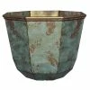 Classic Home & Garden 15 in. Patina Copper Shaina Resin Planter