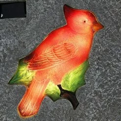 Exhart Solar Cardinal 9.84 in. x 9.84 in. x 1.18 in. Red Cardinal Resin Step Stone -Cheap Good Directions Store red exhart stepping stones 72139 rs 44 1000