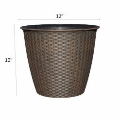 Classic Home & Garden Nantucket 12 in. Russet Resin Planter -Cheap Good Directions Store russet classic home garden plant pots 34212d 408r 1f 1000