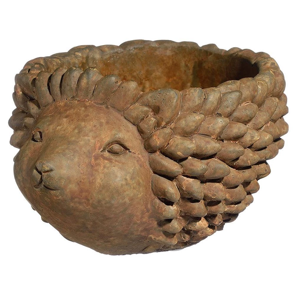 Classic Home & Garden Large Rust Cement Hedgehog Planter 3 Classic Home & Garden Large Rust Cement Hedgehog Planter