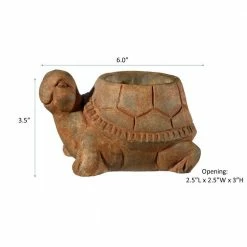 Classic Home & Garden Small Rust Cement Turtle Planter 7 Classic Home & Garden Small Rust Cement Turtle Planter -Cheap Good Directions Store rust classic home garden plant pots 9 3451r 1 4f 1000