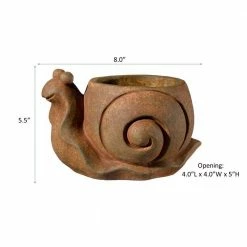 Classic Home & Garden Large Rust Cement Snail Planter 7 Classic Home & Garden Large Rust Cement Snail Planter -Cheap Good Directions Store rust classic home garden plant pots 9 3472r 1 4f 1000