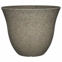 Classic Home & Garden Honeysuckle 13 in. Stone Resin Planter