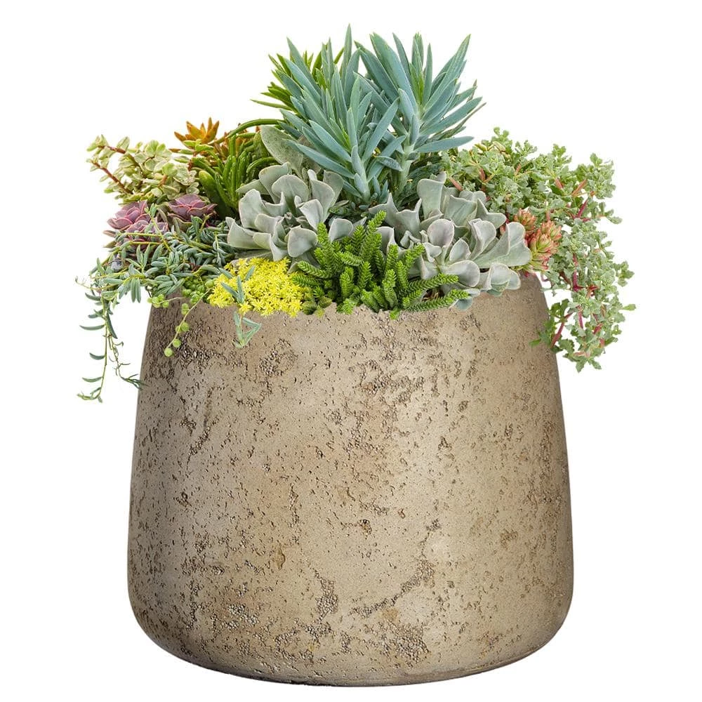 Classic Home & Garden Mod 17 in. Natural LavaStone Planter 4 Classic Home & Garden Mod 17 in. Natural LavaStone Planter - Image 2
