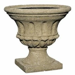 Classic Home & Garden Luzon 14 in. Natural LavaStone Urn Planter