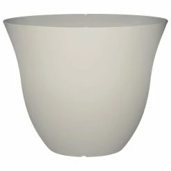 Classic Home & Garden Honeysuckle 15 in. Vanilla Resin Planter
