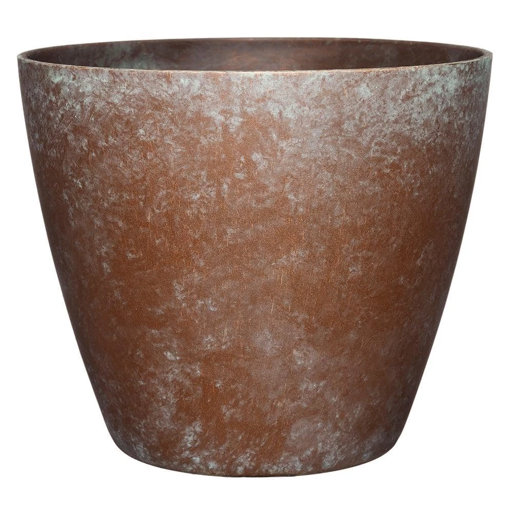 Classic Home & Garden Vogue 8 in. Weathered Copper Resin Planter 3 Classic Home & Garden Vogue 8 in. Weathered Copper Resin Planter