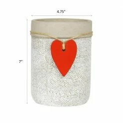 Classic Home & Garden 4.75 in. Whitewash Cement Heart Vase Planter 9 Classic Home & Garden 4.75 in. Whitewash Cement Heart Vase Planter -Cheap Good Directions Store whitewash classic home garden plant pots 210027p 396 1f 1000