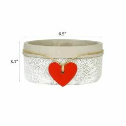 Classic Home & Garden Heart 6.5 in. Whitewash Concrete Bowl Planter 9 Classic Home & Garden Heart 6.5 in. Whitewash Concrete Bowl Planter -Cheap Good Directions Store whitewash classic home garden plant pots 280000p 396 1f 1000